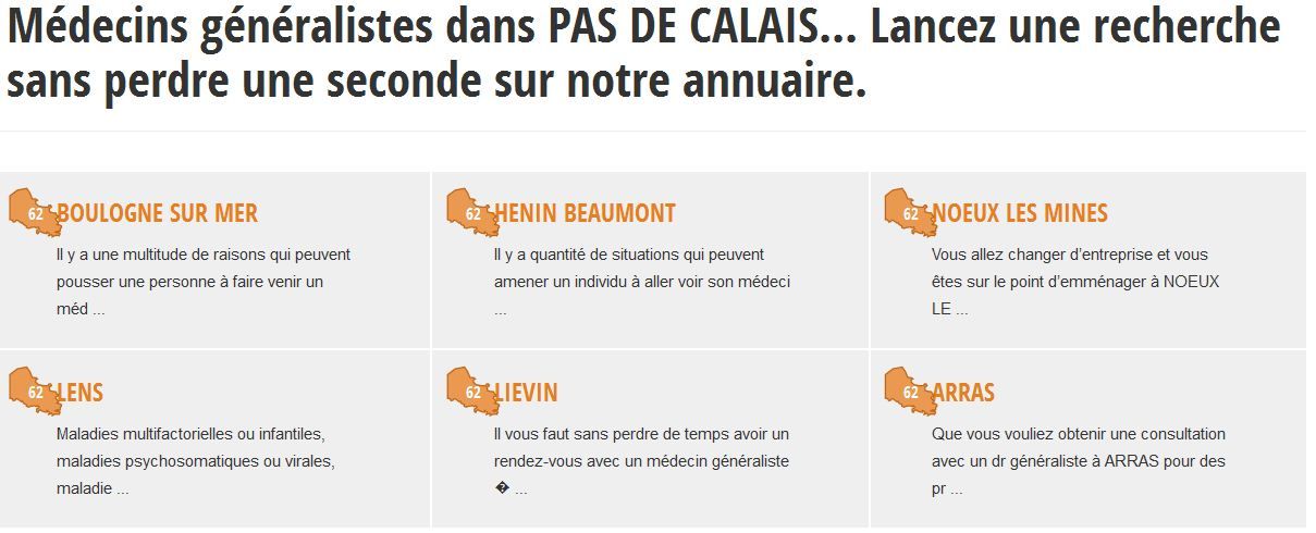 Retrouvez la liste des médecins de garde à Pas-de-Calais sur Medecin-info.fr